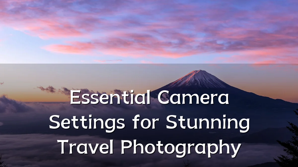 Essential Camera Settings for Stunning Travel Photography