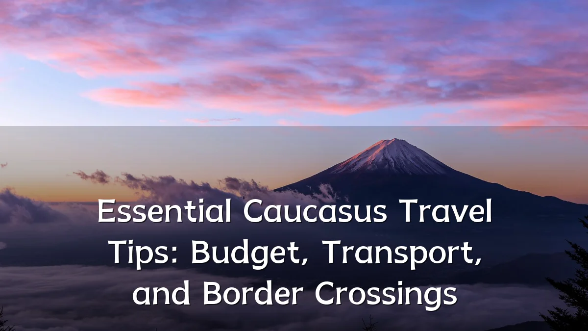 Essential Caucasus Travel Tips: Budget, Transport, and Border Crossings
