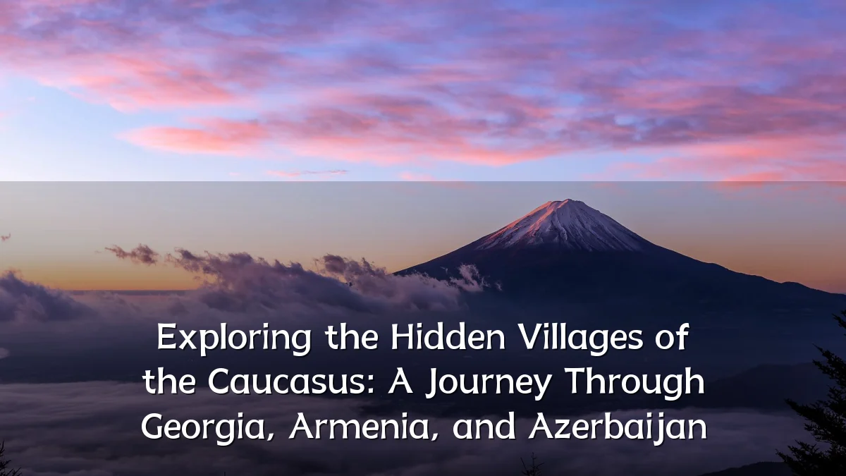 Exploring the Hidden Villages of the Caucasus: A Journey Through Georgia, Armenia, and Azerbaijan