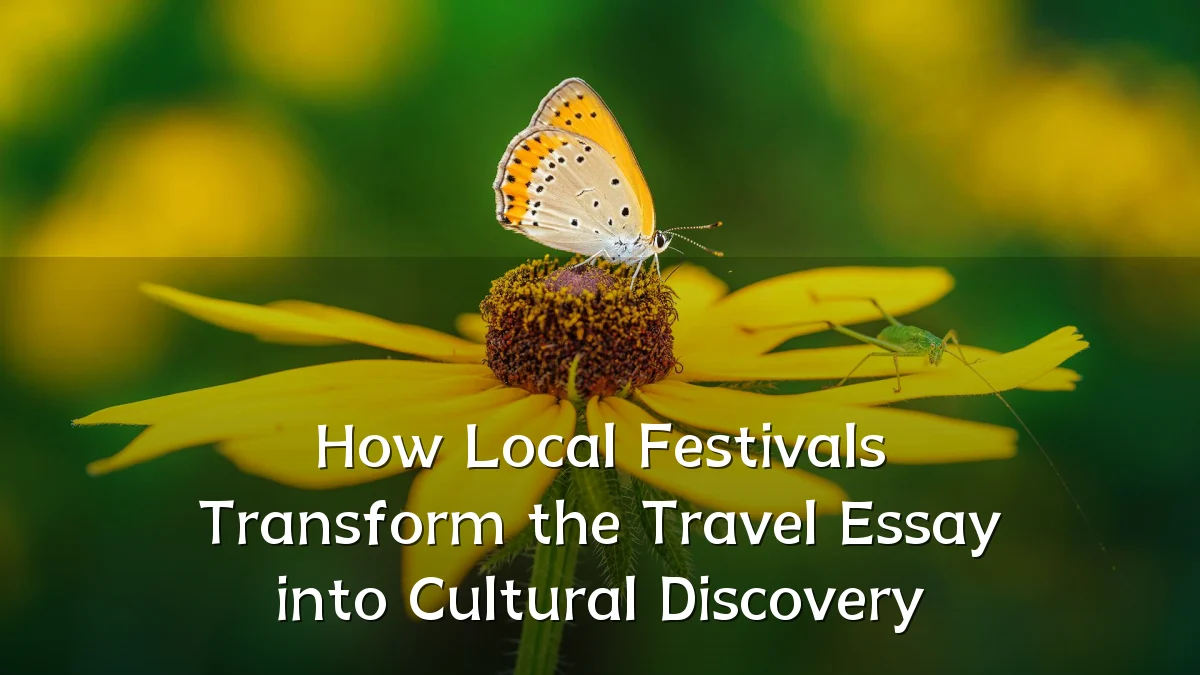 How Local Festivals Transform the Travel Essay into Cultural Discovery