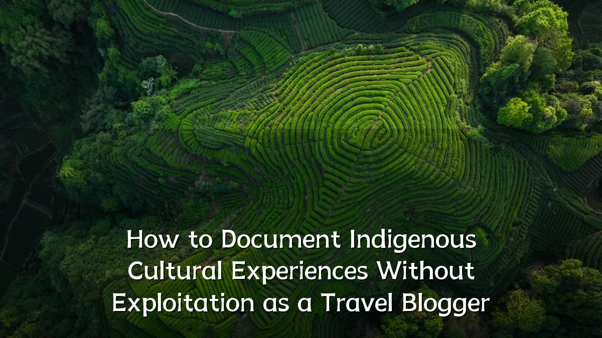 How to Document Indigenous Cultural Experiences Without Exploitation as a Travel Blogger