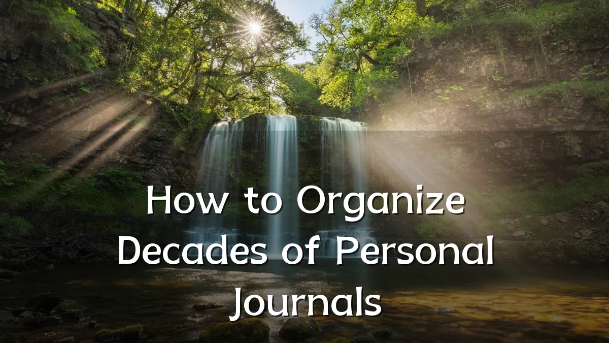 How to Organize Decades of Personal Journals
