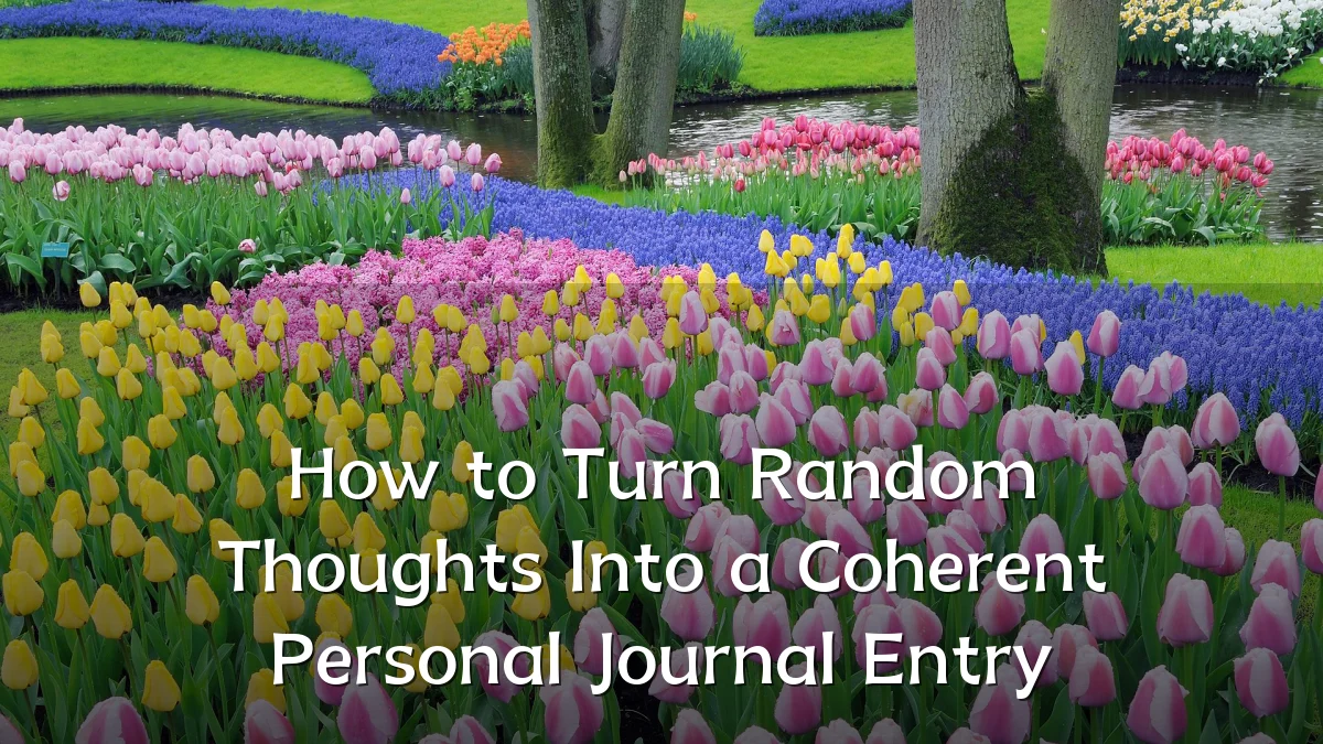 How to Turn Random Thoughts Into a Coherent Personal Journal Entry
