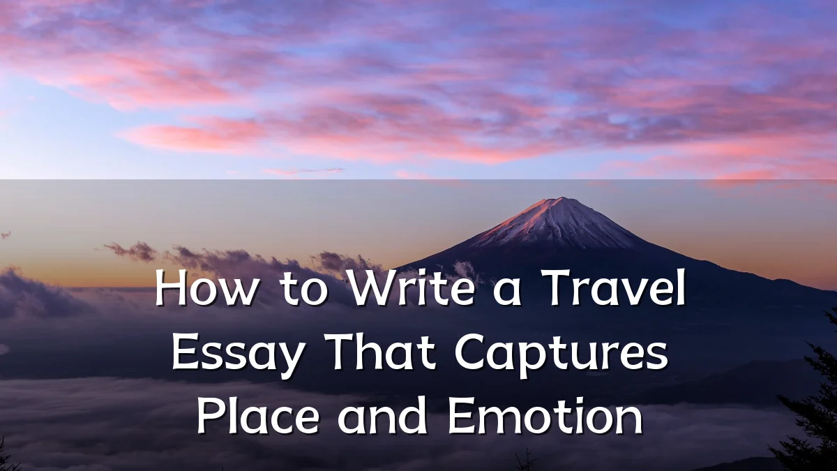 How to Write a Travel Essay That Captures Place and Emotion