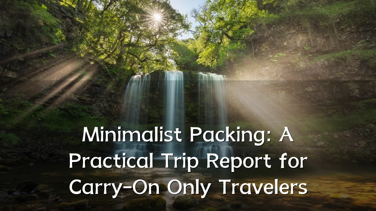 Minimalist Packing: A Practical Trip Report for Carry-On Only Travelers