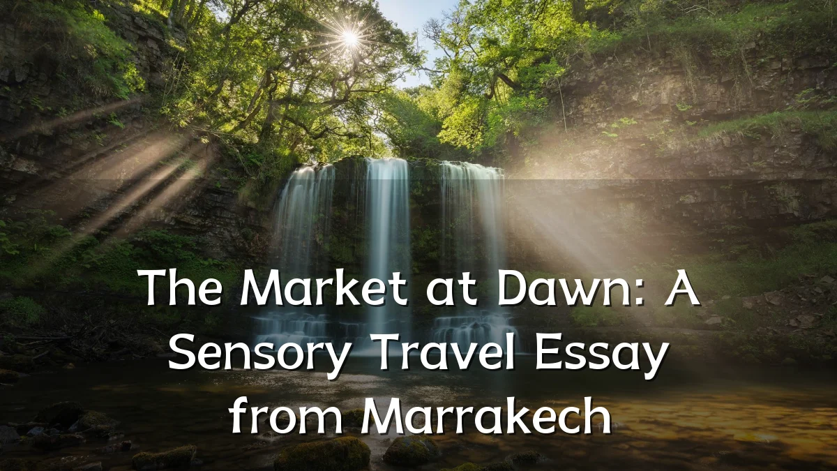 The Market at Dawn: A Sensory Travel Essay from Marrakech
