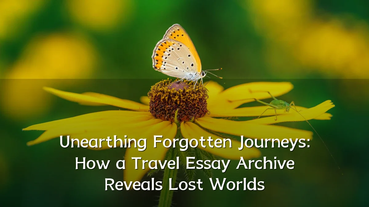 Unearthing Forgotten Journeys: How a Travel Essay Archive Reveals Lost Worlds